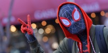 Cosplayer As Miles Morales- US-ENTERTAINMENT-COMIC-CON