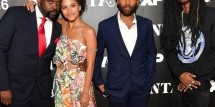 Brian Tyree Henry, Zazie Beetz, Donald Glover and Keith Stanfield attend the FX Premiere of 