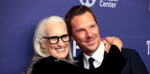 Jane Campion and Benedict Cumberbatch attend the premiere of 