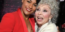 Ariana DeBose and Rita Moreno attend the Los Angeles premiere of West Side Story, held at the El Capitan Theatre in Hollywood, California on December 07, 2021. 