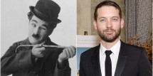 tobey maguire as charlie chaplin in babylon