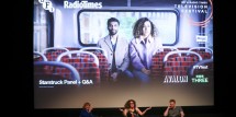 Lucy Ford, Rose Matafeo and Nic Sampson attend the Q&A for 