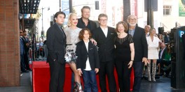 Gwen Stefani and Blake Shelton with their family
