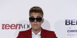 Justin Bieber at the 'Believe' world premiere in LA
