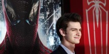 Cast member Andrew Garfield poses at the premiere of 