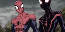 Peter Parker and Miles Morales as Spider-Man