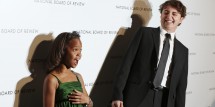 Director Benh Zeitlin and actress Quvenzhane Wallis nominated for Best Actress at The Oscars 2013 for her role on 